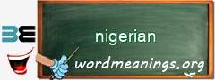 WordMeaning blackboard for nigerian